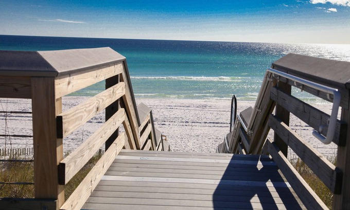 Miramar Beach House | Vacation Townhouse- Beach Across the Street- Bike Path- Gulf View- Pool & Extras