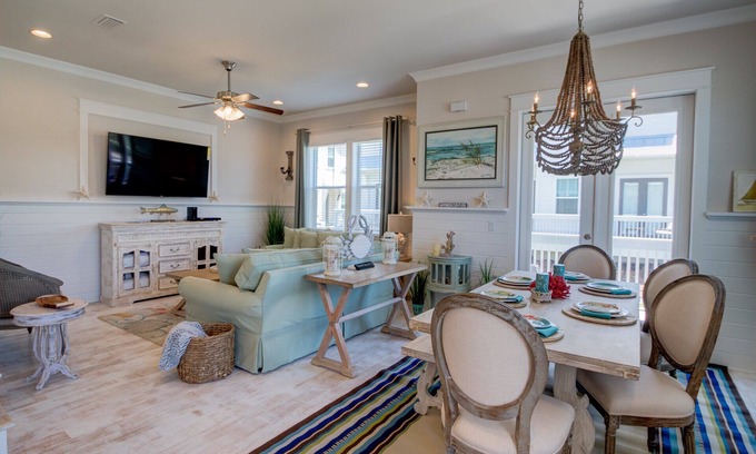 Santa Rosa Beach House | Watersound Beach, FL. Luxury Townhouse, Golf cart, Kayak, bikes on 30A by HUB30A