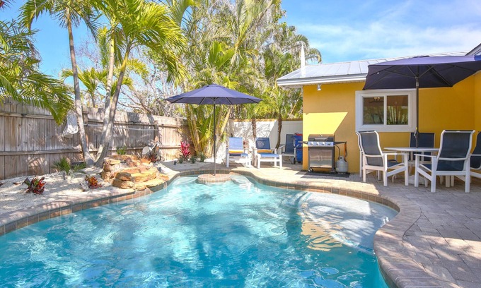 Holmes Beach House | Windshore A! - ~200 Steps to the Beach, Private Heated Pool, Beach Items, Wifi