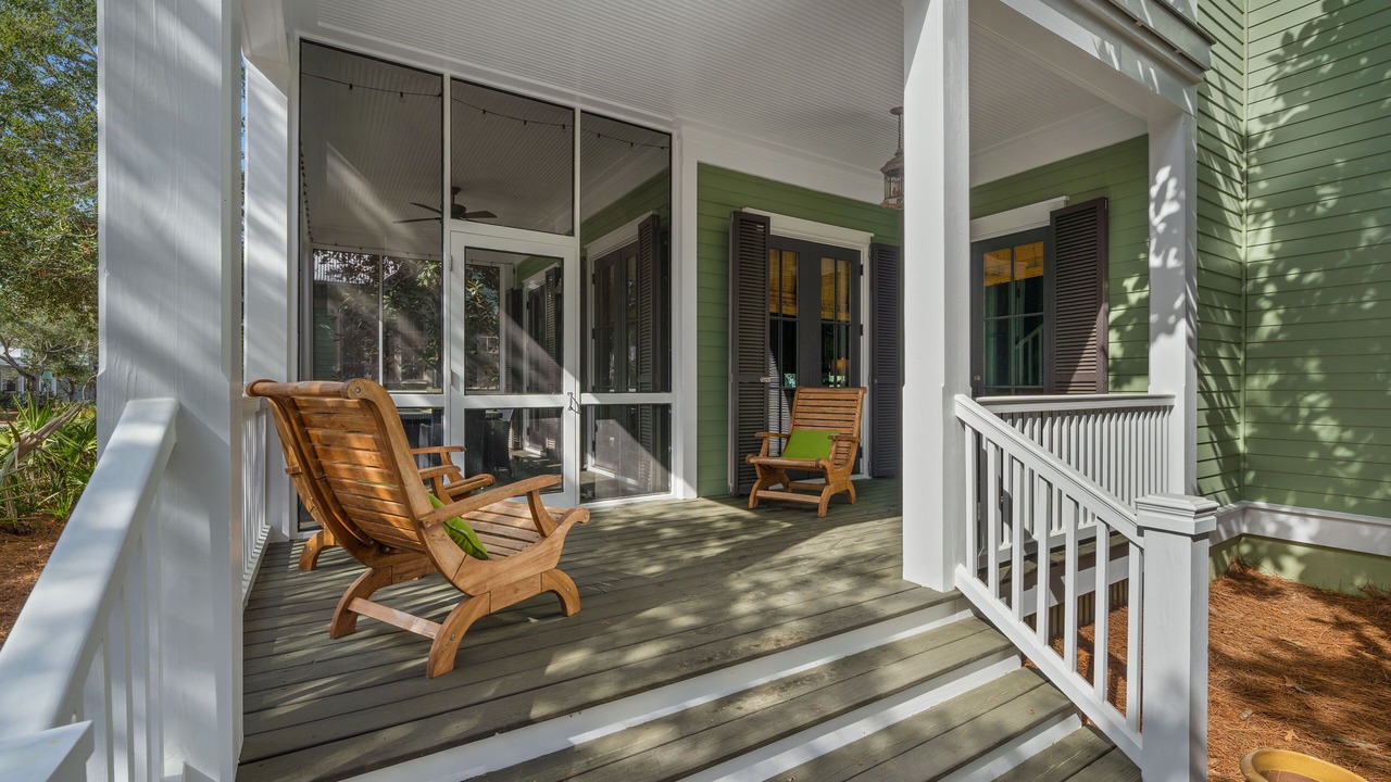 Photo of Patio Balcony in Watercolor