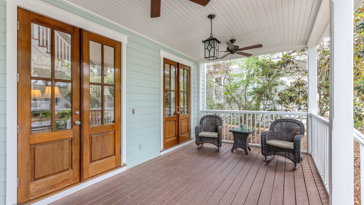 Photo of Patio Balcony in Watercolor