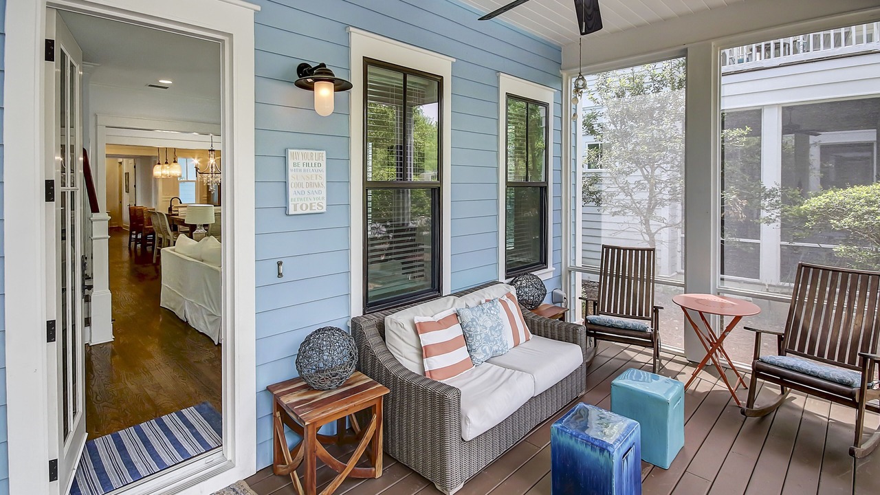 Photo of Patio Balcony in Watercolor