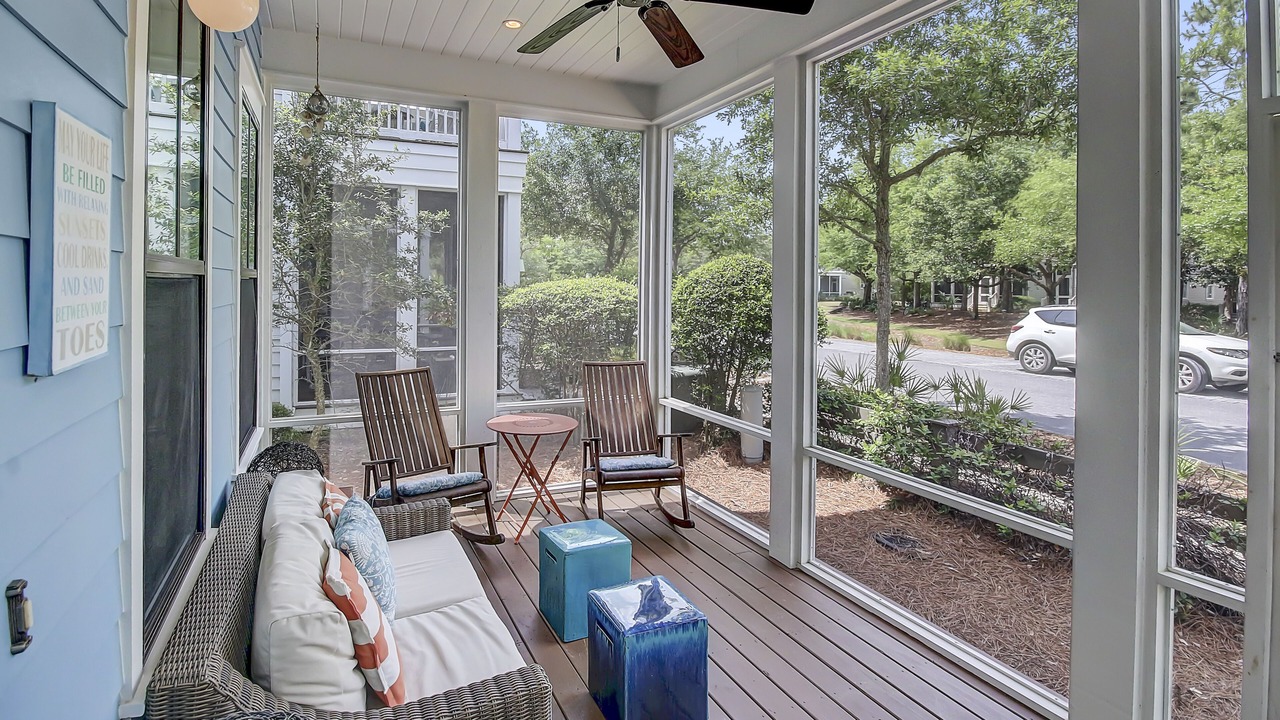 Photo of Patio Balcony in Watercolor