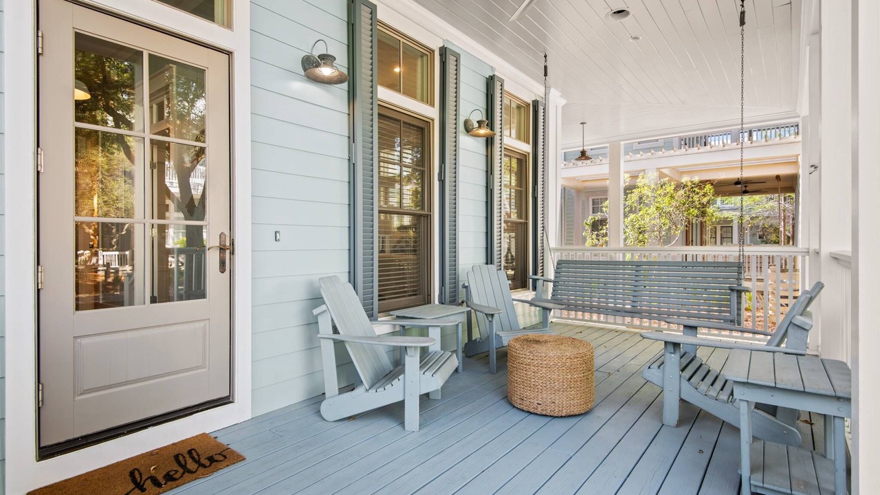 Photo of Patio Balcony in Watercolor
