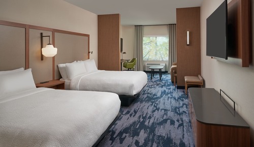 Room, Multiple Beds, Hearing Accessible (Roll-in Shower)