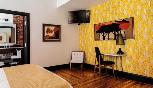 Executive Suite, 1 King Bed, Fireplace, City View (The Mod)