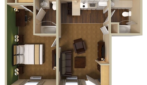 Suite, 1 King Bed with Sofa bed, Non Smoking